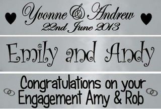 SILVER WEDDING ANNIVERSARY ENGAGEMENT BANNER PARTY DECORATIONS