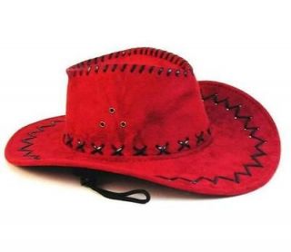 COLOR LEATHER style COWBOY HAT new cowgirl mens womens WESTERN WEAR