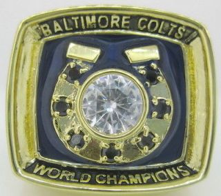 1970 Baltimore Colts Super Bowl V Championship Champions Ring US 11.5