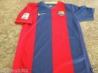 NIKE Football Club Barcelona MESSI FCB Soccer Shirt Jersey Boys Size
