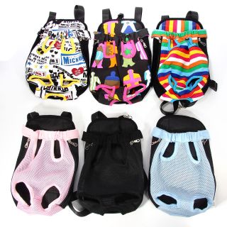 Nylon Pet Dog Carrier Backpack Front Net Bag ANY SIZE and COLOR
