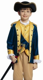 Kids Patriot Boy George Washington Halloween Costume