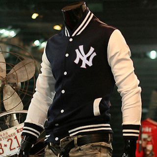 Mens Baseball Jackets Varsity NY Yankees Uniform CASUAL SPORT Coats S