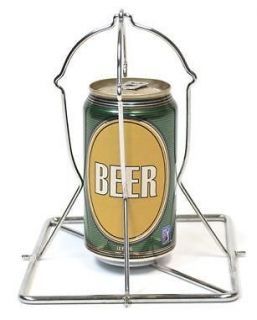   Big Green Egg   Beer Can Chicken Rack   Stainless Steel   Foldable