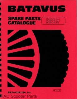 Batavus Parts Book For Starflite VA & HS Moped
