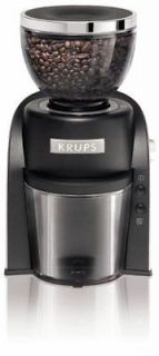 Krups GX600050 Conical Burr Coffee Grinder with Grind Size and Cup