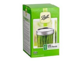 Ball Wide (Large) Mouth Canning Jar Lids with Bands Rings 12 lids