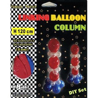 & Blue Balloon Column Twisting Sculpting Modeling Kit   50 Balloons