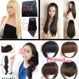 Bangs Ponytail Clip in hair extensions Real good quanlity for human