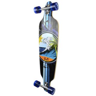Graphic Drop Through Complete Longboard Professional Speed skateboard