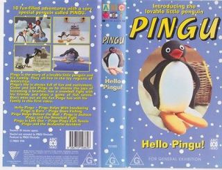 PINGU HELLO PINGU VHS VIDEO PAL~ A RARE FIND