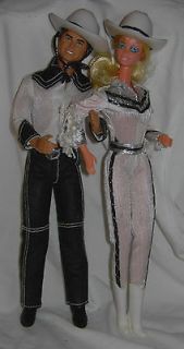 Barbie Western Doll Set   Cowgirl Barbie and Cowboy Ken   Vintage