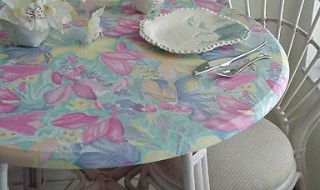 New MAUI Fantasia ROUND FITTED Dining TABLECLOTH PATIO Picnic Patio