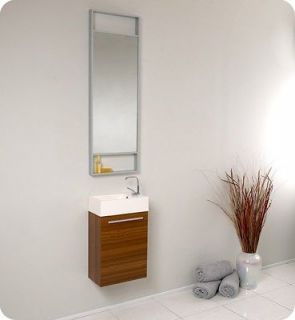 Fresca Pulito Small Teak Modern Bathroom Vanity