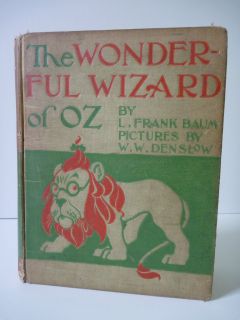 The Wonderful Wizard of Oz L. Frank Baum 1st Edition, Rare B Binding