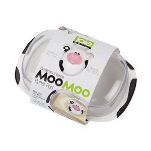 Joie Dairy Cow MooMoo Butter Dish Slices Pod Container Joe
