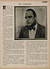 1923 Roy Stewart Silent Film Actor Biography Print   ORIGINAL HISTORIC