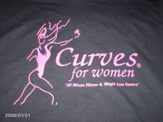 Curves for Women Black T Shirt size L
