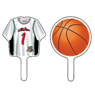 Basketball Sports Party Supplies CUPCAKE CAKE TOPPERS
