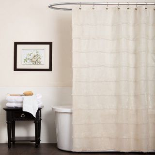 Lush Decor La Sposa Beige Shower Curtain   La Sposa Shower Curtain