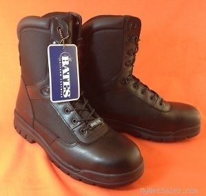 BRAND NEW Black Bates Military Boots Size 11.5 with Tags Steel Toe