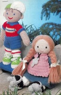 37T CROCHET PATTERN FOR All Crocheted Boy & Girl Dolls One Wears