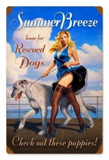 Summer Breeze Home for Rescued Dogs sexy pin up girl vintaged