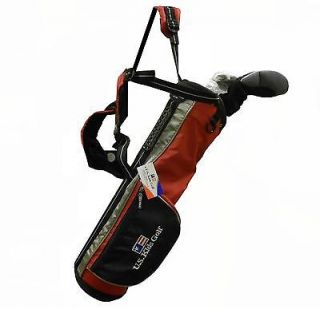 New U.S. Kids Golf UL 39 Red 3 Club Set with Carry Bag Left Hand