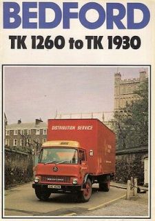 Bedford TK 1260 1930 Truck 1976 77 UK Market Sales Brochure 4/6