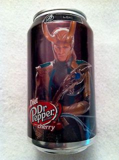 LOKI Dr Pepper Can The Avengers Thor Black Widow Captain America Tom