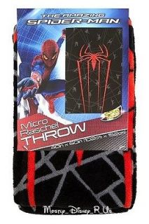 Marvel Amazing Spider Man Micro Raschel Fleece Throw Blanket 40X60 NEW