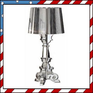 (19.7)   Silver Kartell Bourgie Bedside Table Lamp Light (No brand