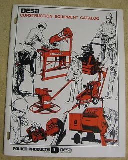 1973 Desa 36 page Advertising Construction Catalog  Remington Chainsaw