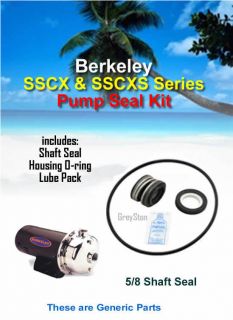 Berkeley SSCX & SSCXS Series Pump Seal and O ring Kit 111P0490