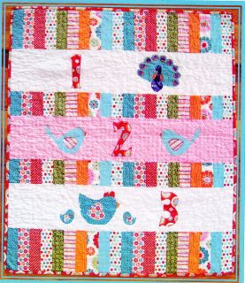 Baby 123   easy applique and pieced quilt PATTERN   Clares Place