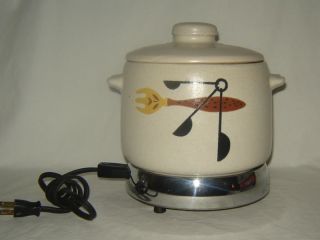 Vintage West Bend Bean Crock w/ Electric Base and Cord