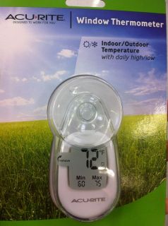Acu Rite 00315 W Suction Cup Window Thermometer Outdoor temperature