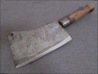 Antique BEATTY Chefs or Butchers Heavy Duty Meat Cleaver Knife RAZOR