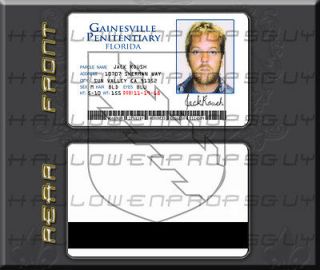 24 JACK BAUER Jack Roush Gainesville Penitentiary PVC ID Card Badge
