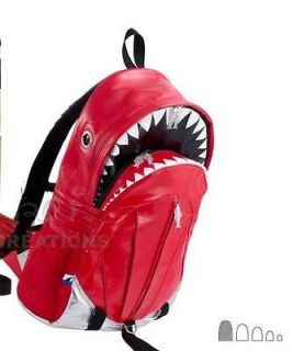 SHARK Backpack XL Morn Creations bag tale teeth jaws great white PU