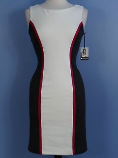 New Valerie Bertinelli Dress 8 Sleeveless Color Blk Stretch Knit
