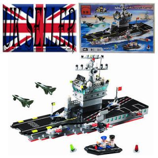 Police Boat 826 Aircraft Carrier 508PCS Lego City Compatible