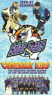 ORLANDO SOLAR BEARS hockey highlights 1996 VHS IHL new