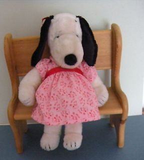 Vintage 1968 BELLE Girl Plush Stuffed Peanuts Snoopy 16 Charlie Brown