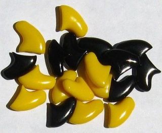 BEE COMBO Soft Nail Caps For Cat Claws * Purrdy Paws * Black ~ Yellow