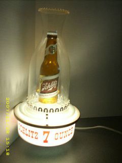 vintage schlitz beer sign light 7 oz bottle 1959 lamp lantern bar
