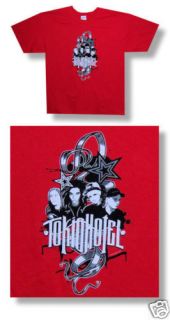 Tokio Hotel   NEW Rock Art Red T shirt   Large  TO U.S.