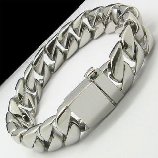 95g CUBAN CURB CHAIN Stainless Steel Bracelet 9 15mm (SPECIAL CLASP
