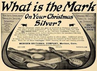 Silverware Spoon Knife Fork 1847 Rogers Bros   ORIGINAL ADVERTISING