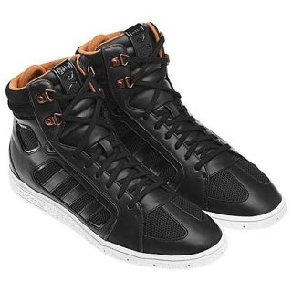 New! US 10 Adidas Originals SIXTUS HI Top Mens Black Shoes Basketball
